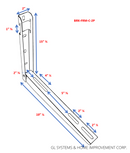 Folding Mounting Bracket for Mini Split Unit with Leveler.