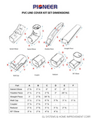 PVC Decorative Line Cover Kit Set