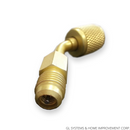 Converter Adapter for Charging/ Vacuuming Port, from 5/16¨ SAE to 1/4¨ SAE.