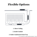Condensate Pump for Mini Split Ductless Air Conditioners, Multi Voltage.