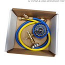 Mini Split R410a Low Side Suction Charging Service Gauge Hose Set. 5/16¨ Port.