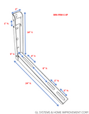 Folding Mounting Bracket for Mini Split Unit with Leveler.