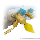 Converter Adapter for Charging/ Vacuuming Port, from 5/16¨ SAE to 1/4¨ SAE.