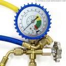 Mini Split R410a Low Side Suction Charging Service Gauge Hose Set. 5/16¨ Port.