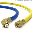 Mini Split R410a Low Side Suction Charging Service Gauge Hose Set. 5/16¨ Port.