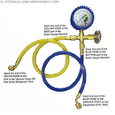 Mini Split R410a Low Side Suction Charging Service Gauge Hose Set. 5/16¨ Port.