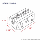 Floor Mounting Base Kit for Split Air Conditioning Systems