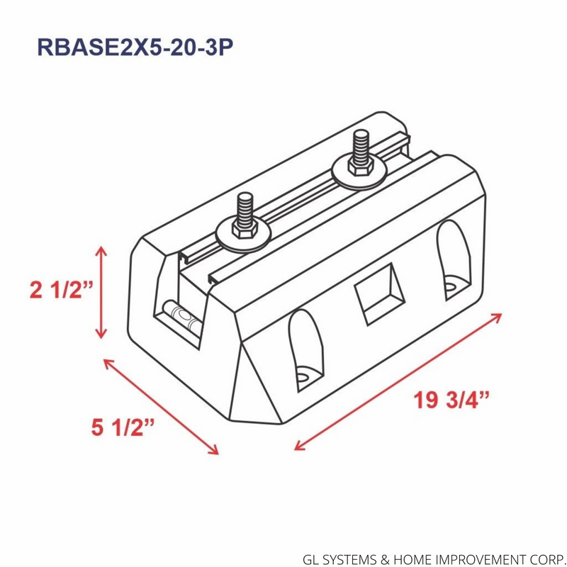 Floor Mounting Base Kit for Split Air Conditioning Systems