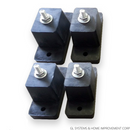 4 Piece Rubber Vibration Absorber Feet Kit (tall Mount).
